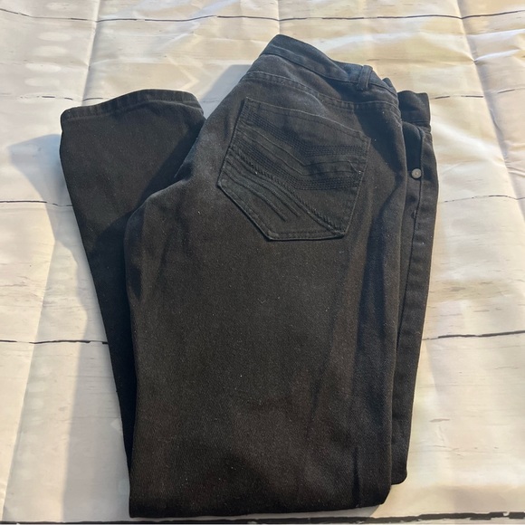 Black Trestles Supply Co Jeans with Embroidery on Back Pockets, Size 36 - Picture 7 of 10